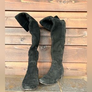 Steve Madden Over The Knee Suede Leather Boots